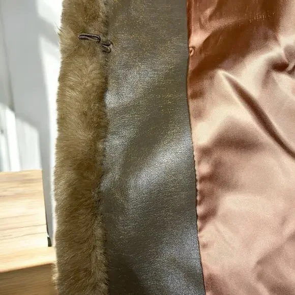 Vintage Women’s 1950’s Tissavel Of France For Country Pacer Faux Fur Coat Size L - Picture 12 of 16